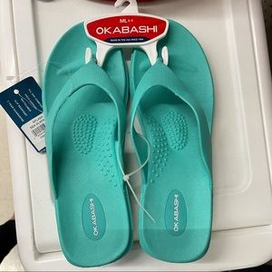 Okabashi Turquoise Flip Flops ML